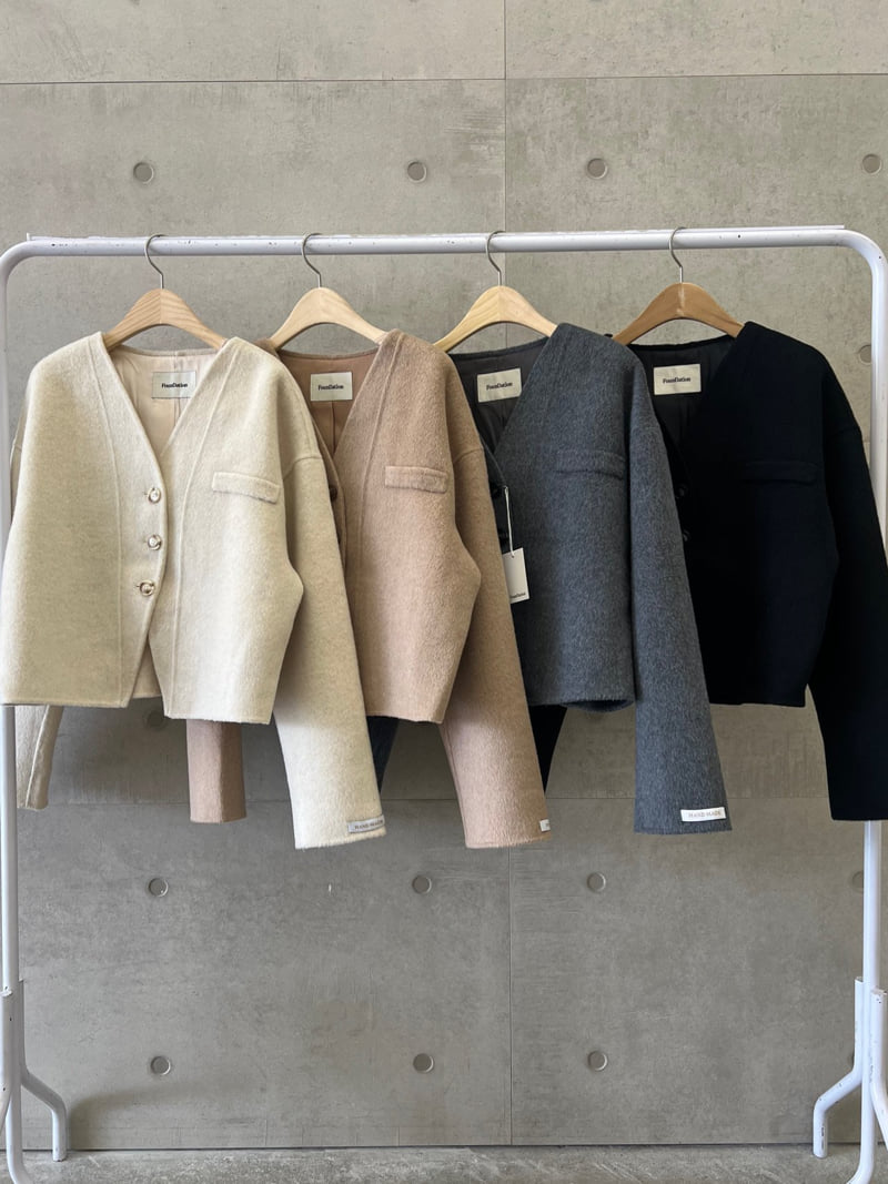 Foundation - Korean Women Fashion - #momslook - Woolly Handmade Short Jacket