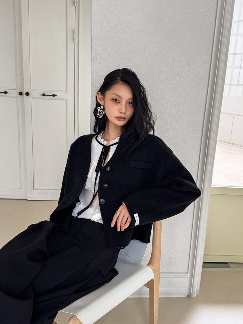 Foundation - Korean Women Fashion - #momslook - Woolly Handmade Short Jacket - 11