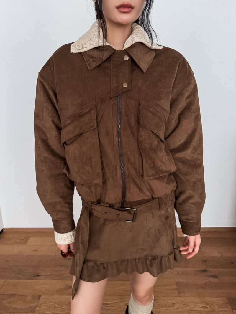 Foundation - Korean Women Fashion - #momslook - Bread Suede Set - 12