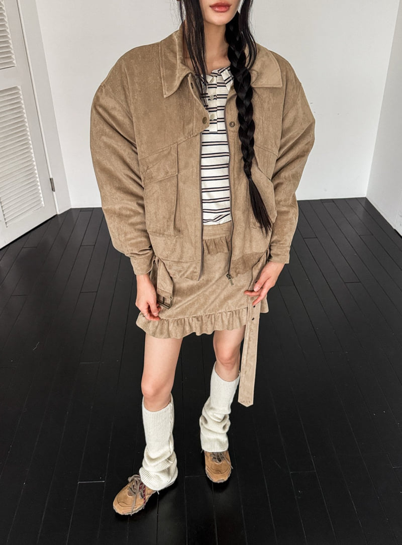 Foundation - Korean Women Fashion - #momslook - Bread Suede Set - 8