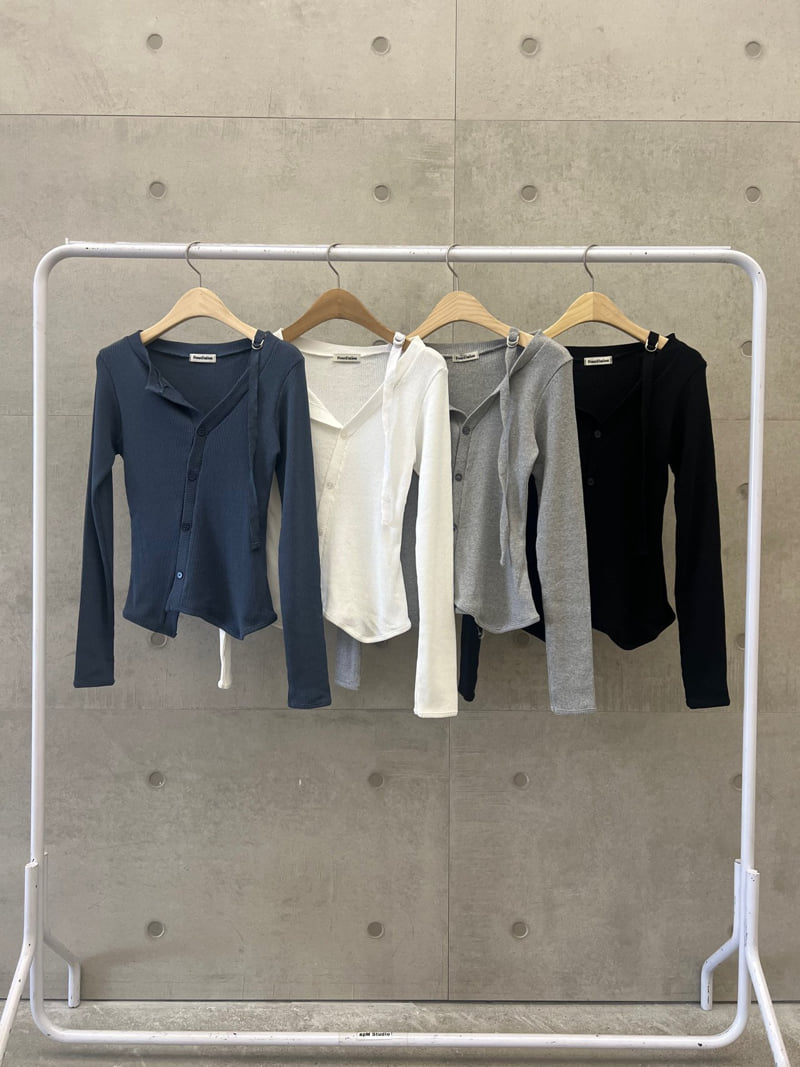 Foundation - Korean Women Fashion - #momslook - Jay D-Ring Ribbed Tee