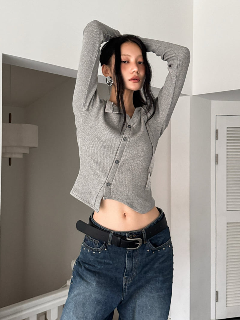 Foundation - Korean Women Fashion - #momslook - Jay D-Ring Ribbed Tee - 11