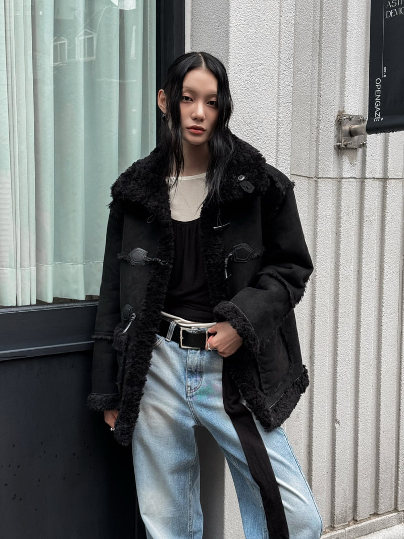 Foundation - Korean Women Fashion - #momslook - Hazel Reversible Shearling Jacket - 10