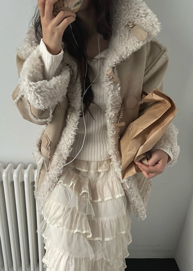 Foundation - Korean Women Fashion - #momslook - Hazel Reversible Shearling Jacket - 6