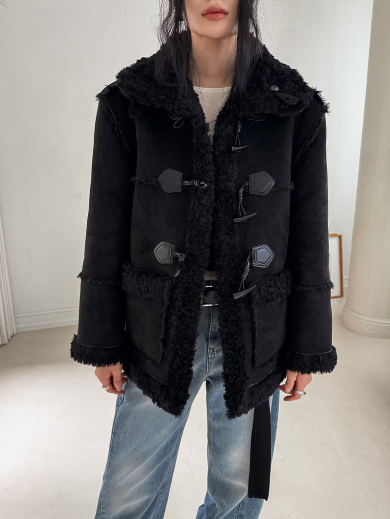 Foundation - Korean Women Fashion - #momslook - Hazel Reversible Shearling Jacket - 8