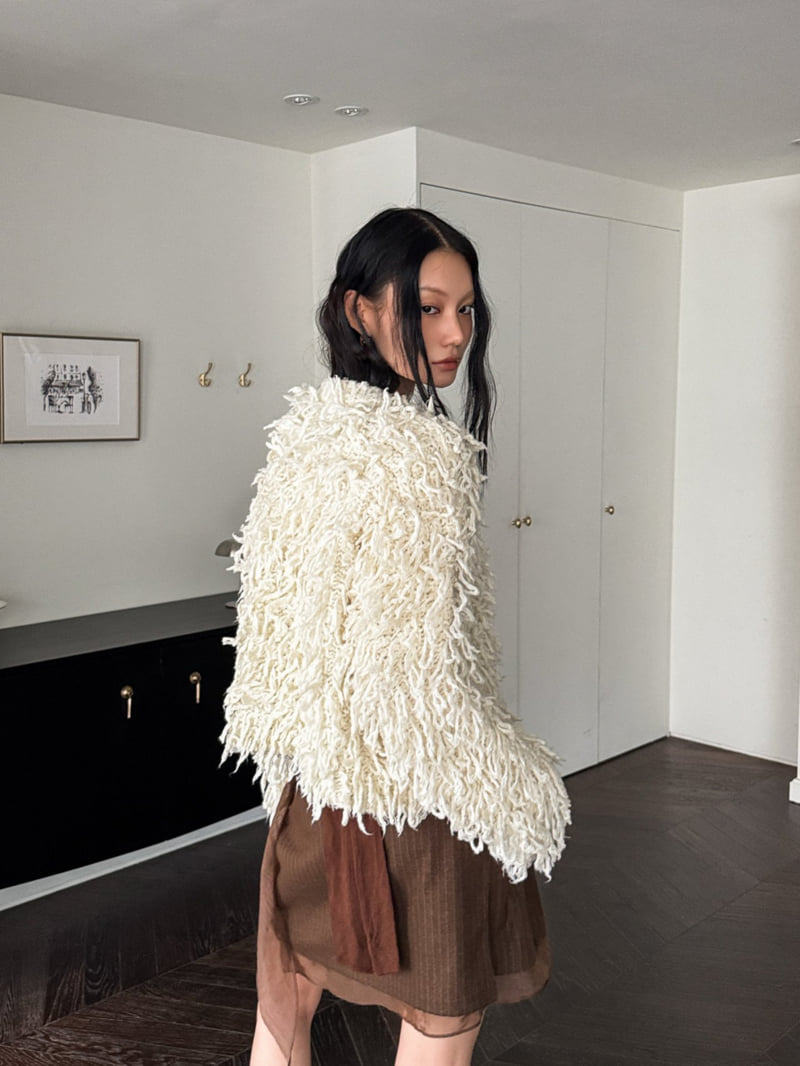 Foundation - Korean Women Fashion - #momslook - Pla Tassel Cardigan - 5