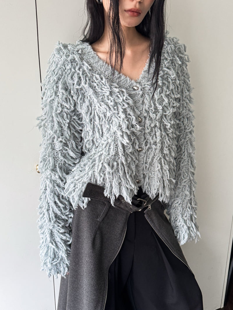 Foundation - Korean Women Fashion - #momslook - Pla Tassel Cardigan - 9