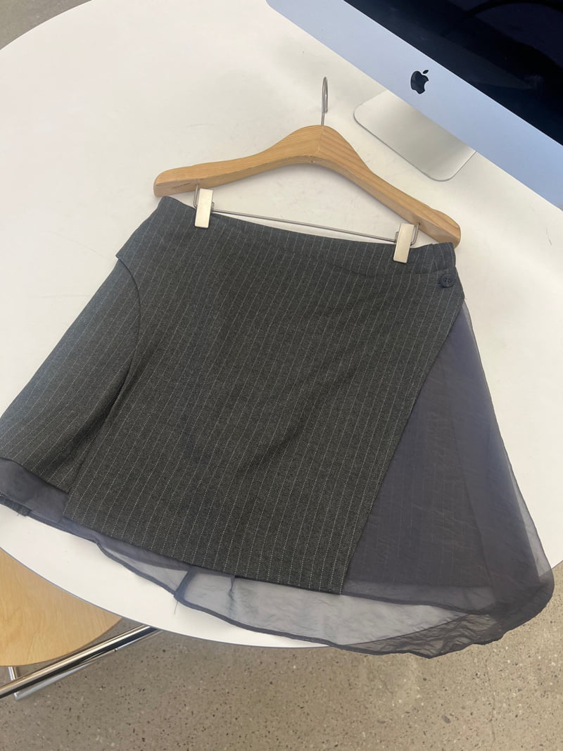 Foundation - Korean Women Fashion - #momslook - Faye Mini Wrap Skirt - 2