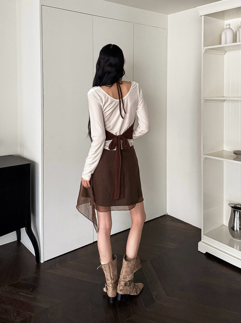Foundation - Korean Women Fashion - #momslook - Faye Mini Wrap Skirt - 8