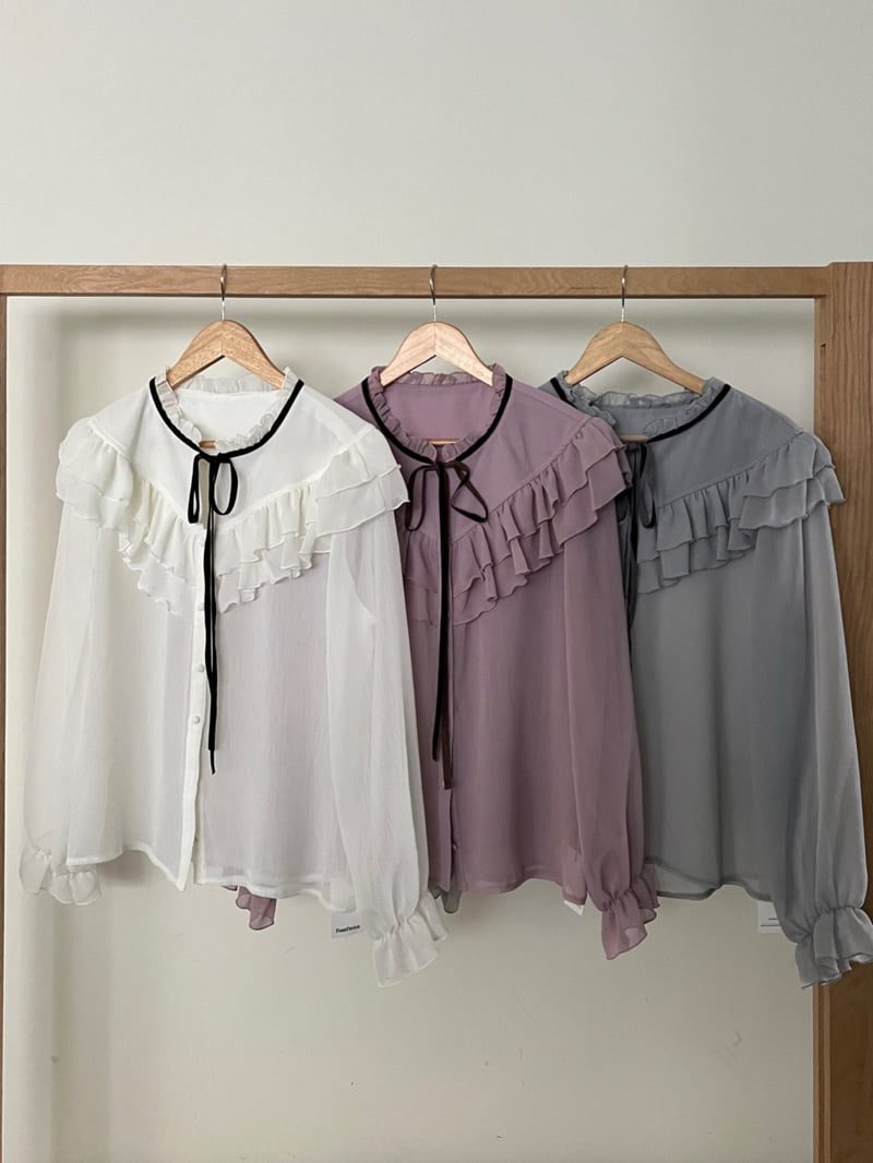 Foundation - Korean Women Fashion - #momslook - Sorbet Velvet Blouse
