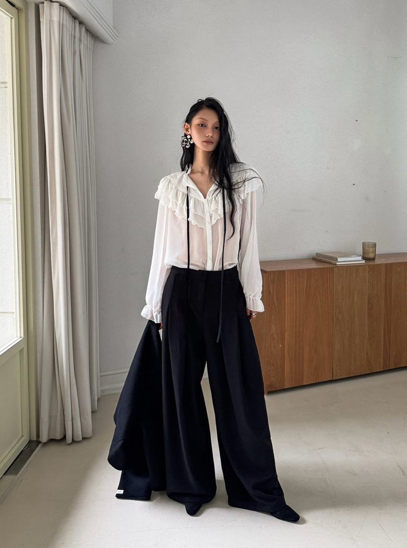Foundation - Korean Women Fashion - #momslook - Sorbet Velvet Blouse - 10