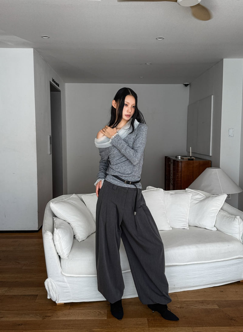 Foundation - Korean Women Fashion - #momslook - Maid Pleated Pants - 5