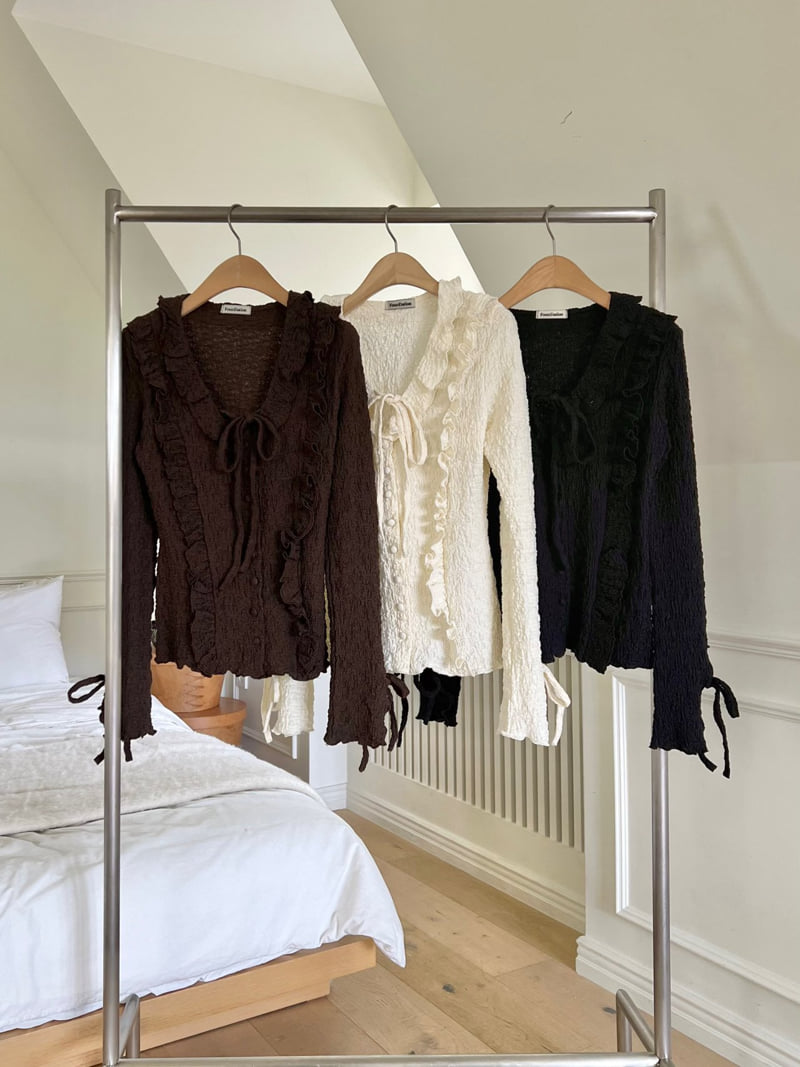 Foundation - Korean Women Fashion - #pursuepretty - Crack Frill Blouse