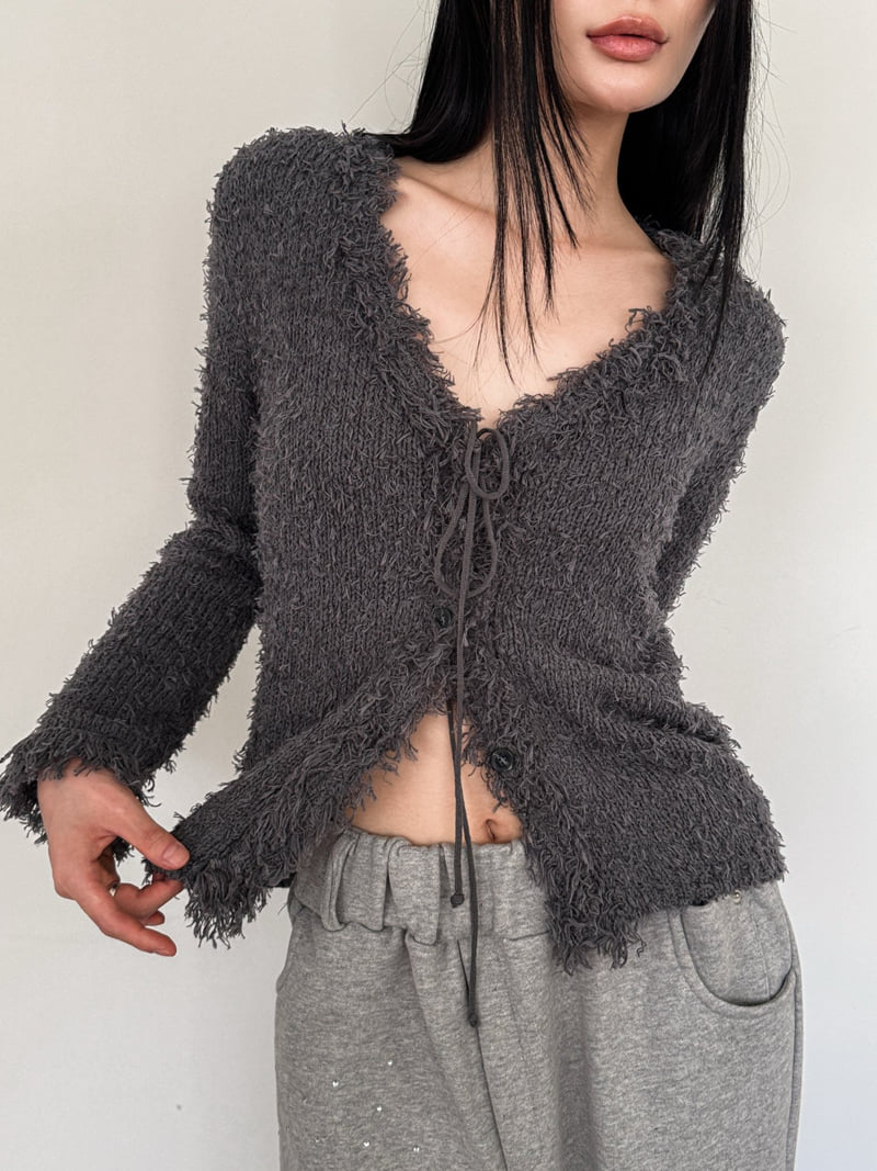Foundation - Korean Women Fashion - #restrostyle - Floppy Cardigan - 9