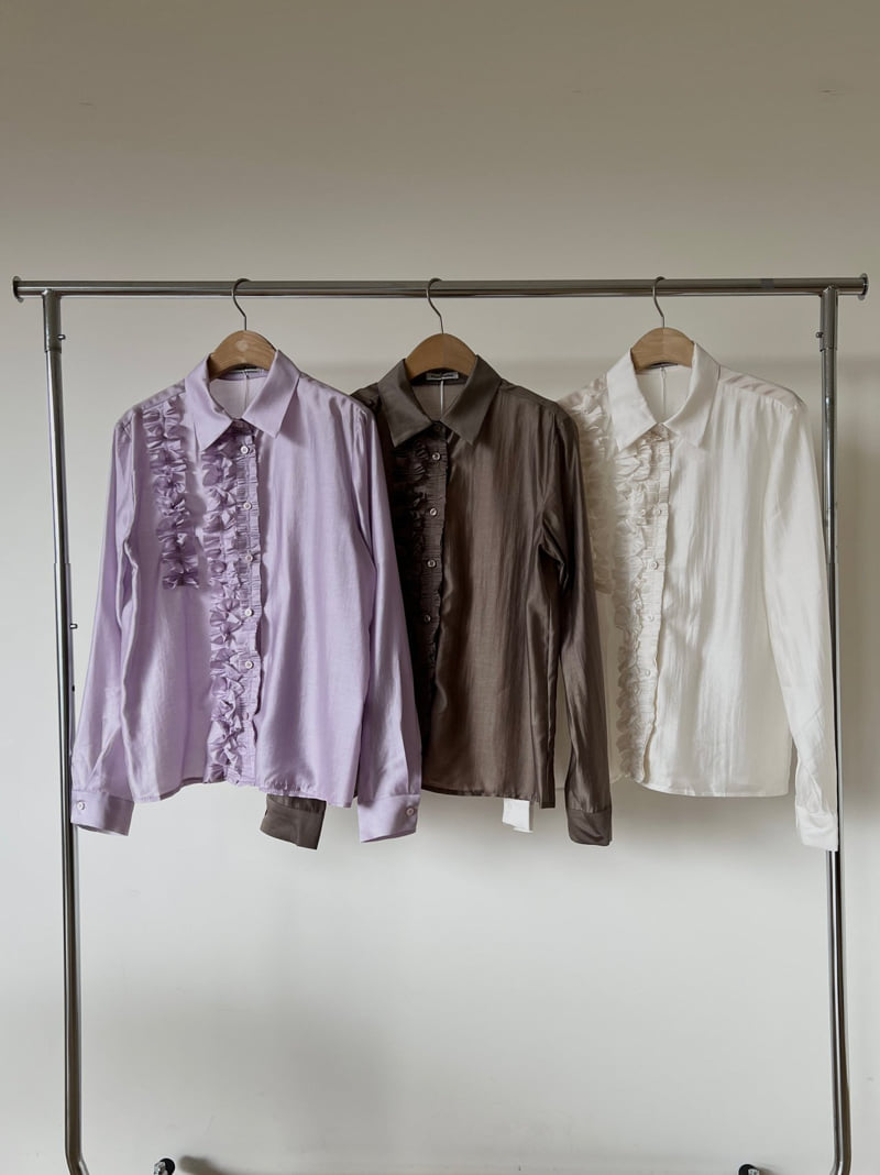 Foundation - Korean Women Fashion - #restrostyle - Rose Shirring Blouse