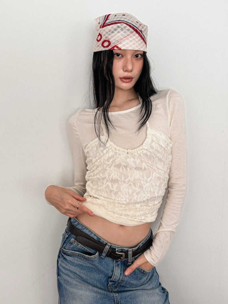 Foundation - Korean Women Fashion - #pursuepretty - Sherbet Halter Tee - 4