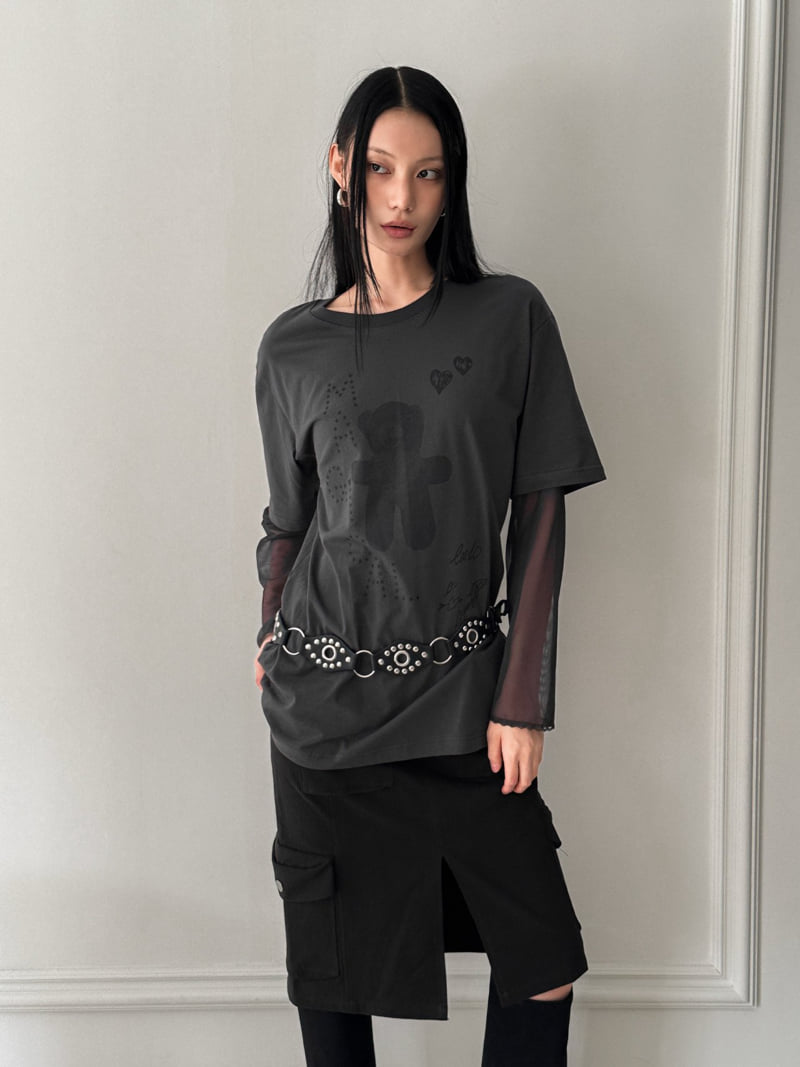 Foundation - Korean Women Fashion - #romanticstyle - Teddy Double Layer Tee - 6