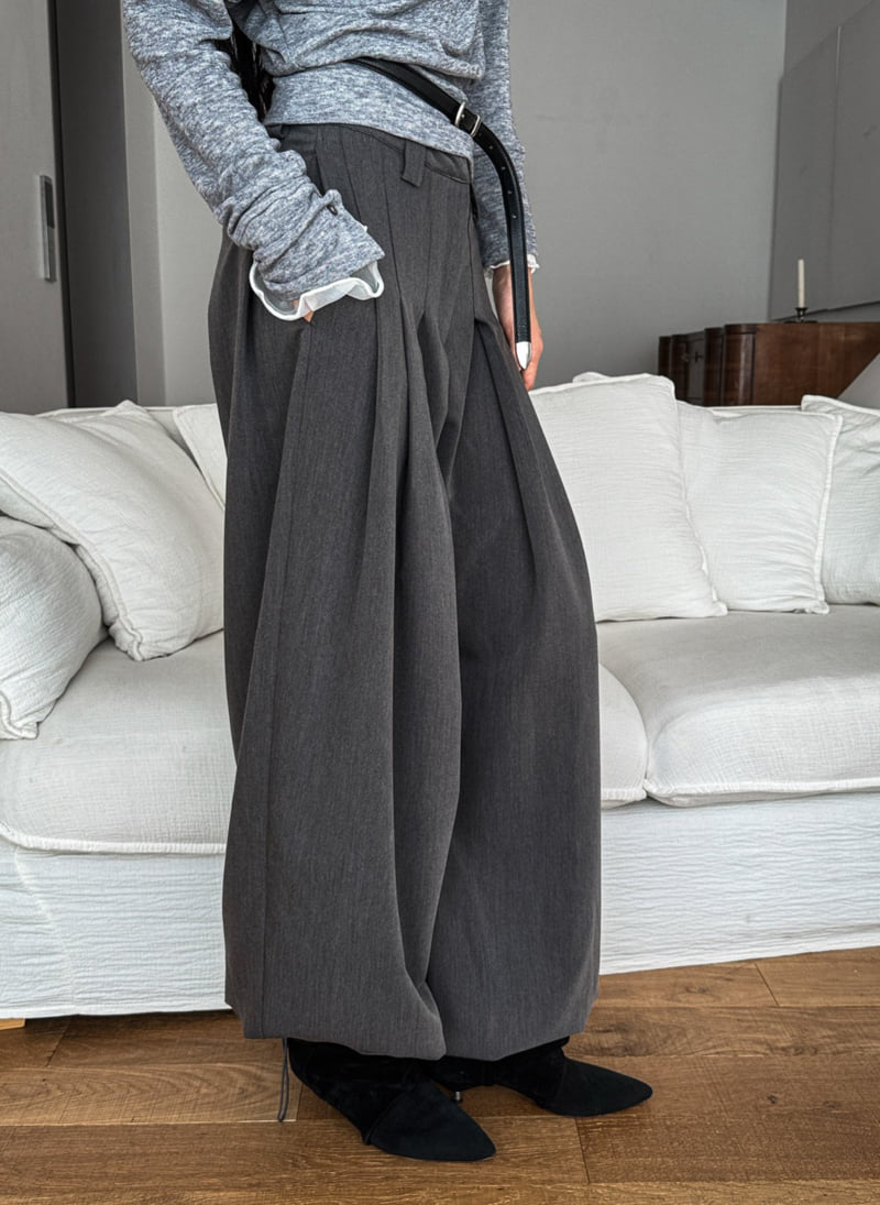 Foundation - Korean Women Fashion - #shopsmall - Maid Pleated Pants - 2