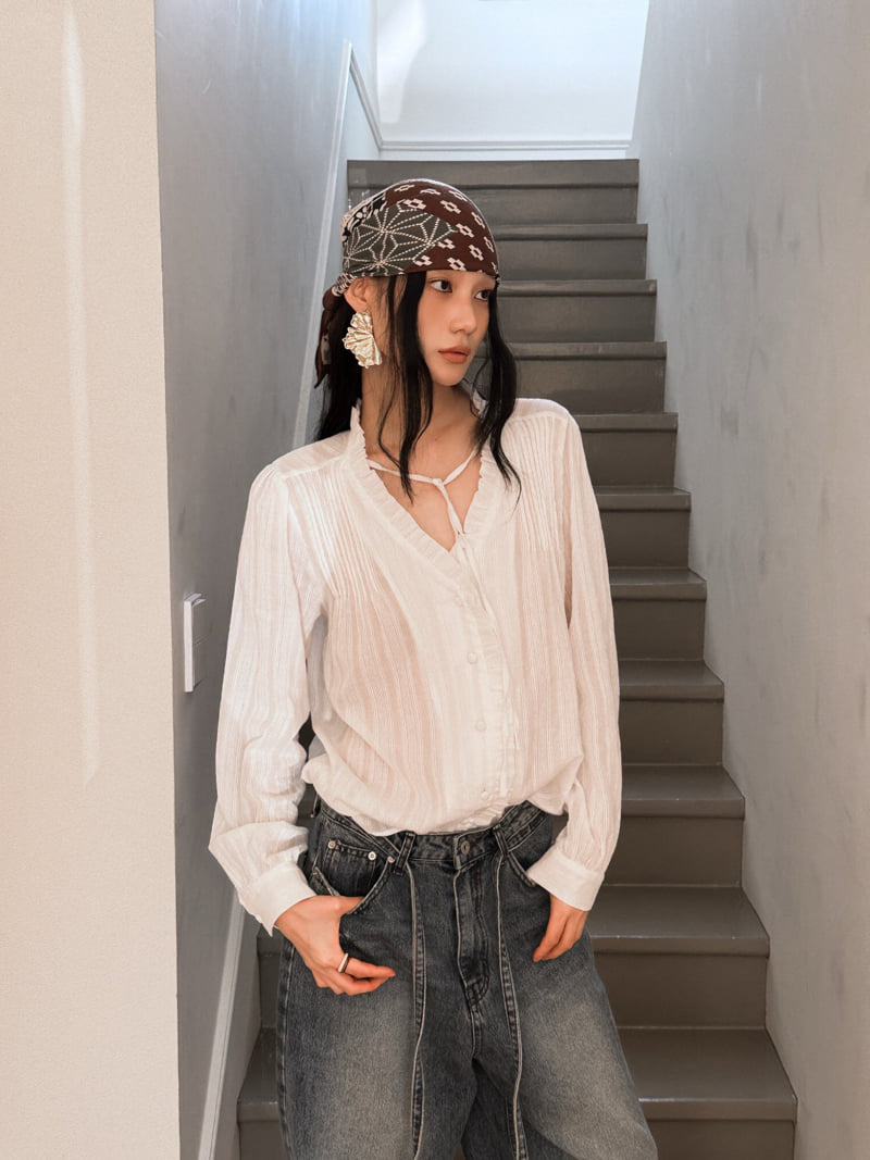 Foundation - Korean Women Fashion - #thatsdarling - Lea Pintuck Blouse - 9
