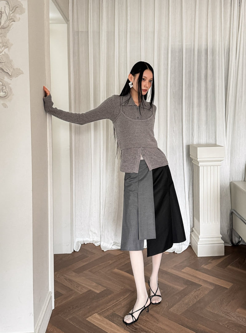 Foundation - Korean Women Fashion - #vintageinspired - Mild Wrap Skirt - 10