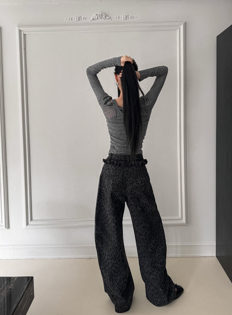 Foundation - Korean Women Fashion - #vintageinspired - Leo Frill Pants - 8