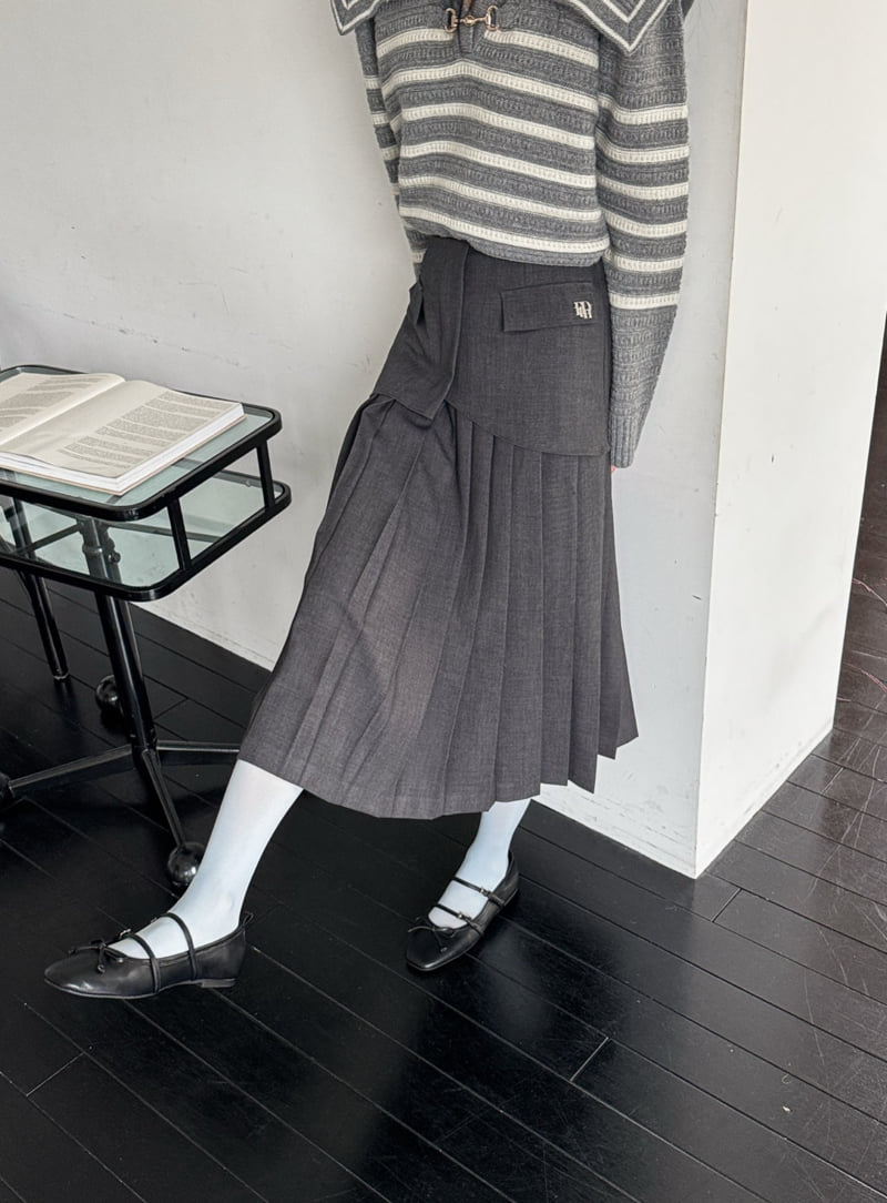 Foundation - Korean Women Fashion - #vintageinspired - Phantom Pleated Skirt - 12