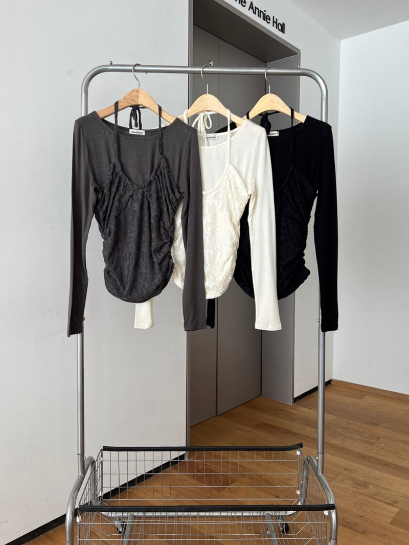 Foundation - Korean Women Fashion - #vintageinspired - Sherbet Halter Tee