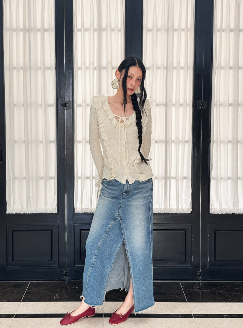 Foundation - Korean Women Fashion - #vintagekidsstyle - Rito Denim Skirt - 5