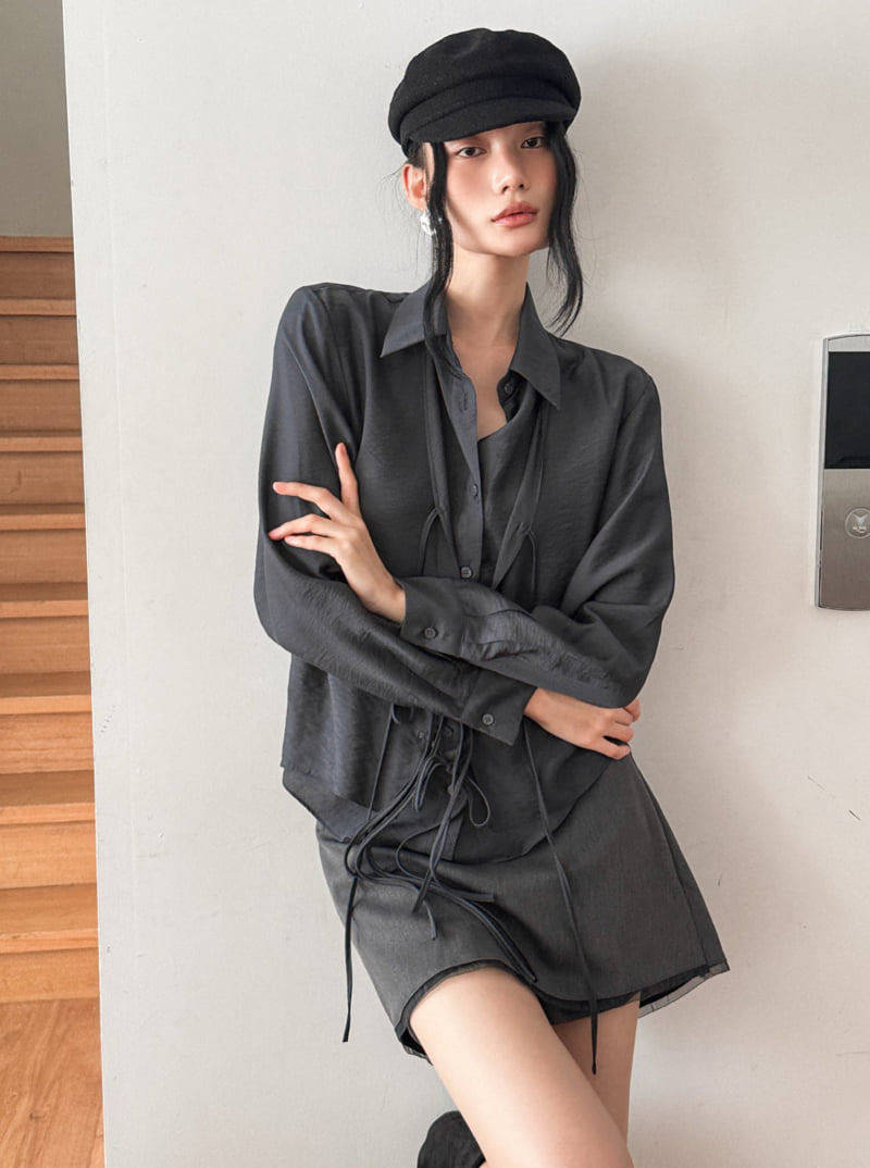 Foundation - Korean Women Fashion - #vintageinspired - Metis Double Blouse - 4