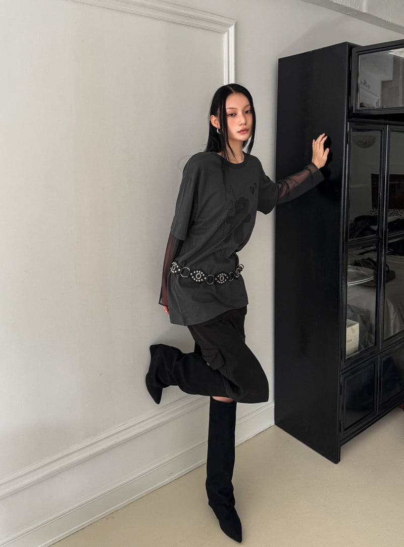 Foundation - Korean Women Fashion - #womensfashion - Brick Cargo Skirt - 5
