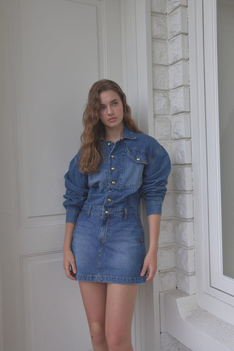 Foundation - Korean Women Fashion - #womensfashion - Lauren Denim One-Piece - 2