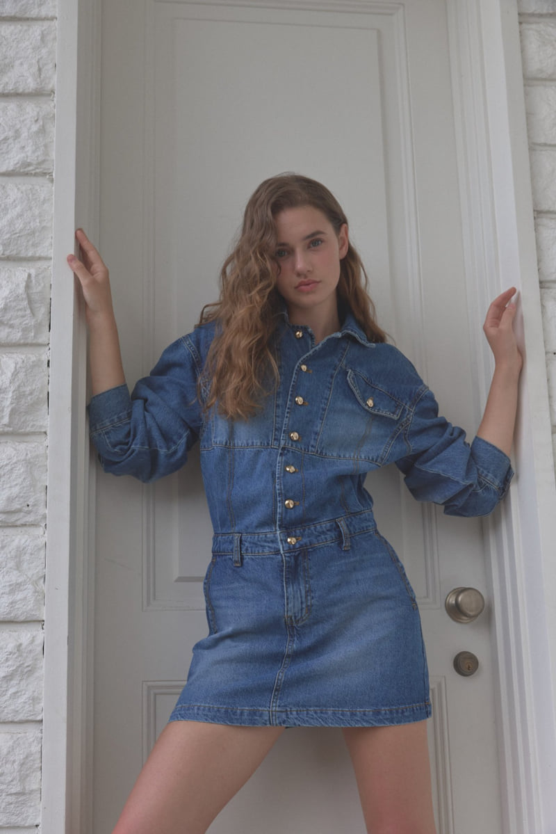 Foundation - Korean Women Fashion - #momslook - Lauren Denim One-Piece - 4