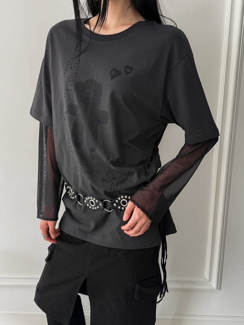 Foundation - Korean Women Fashion - #womensfashion - Teddy Double Layer Tee - 11