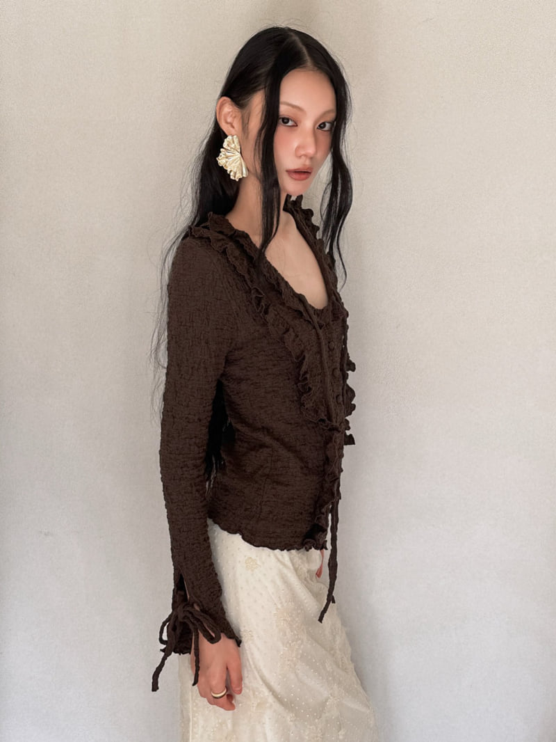 Foundation - Korean Women Fashion - #womensfashion - Crack Frill Blouse - 8