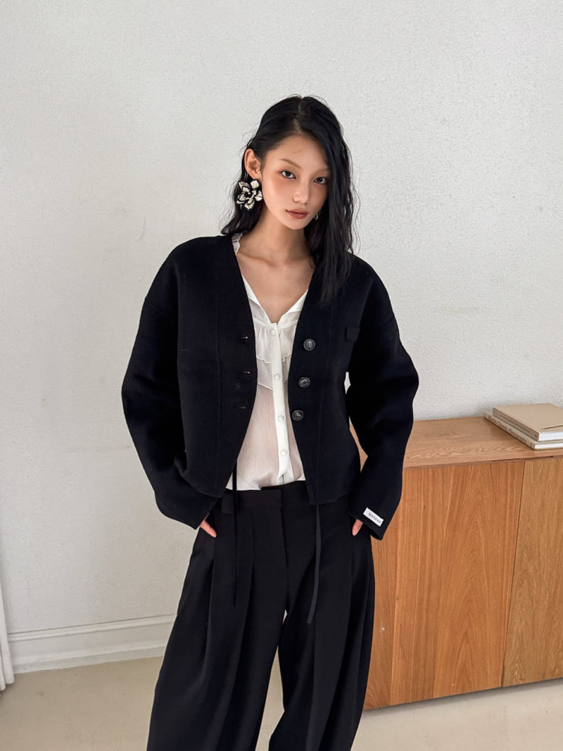 Foundation - Korean Women Fashion - #womensfashion - Woolly Handmade Short Jacket - 10
