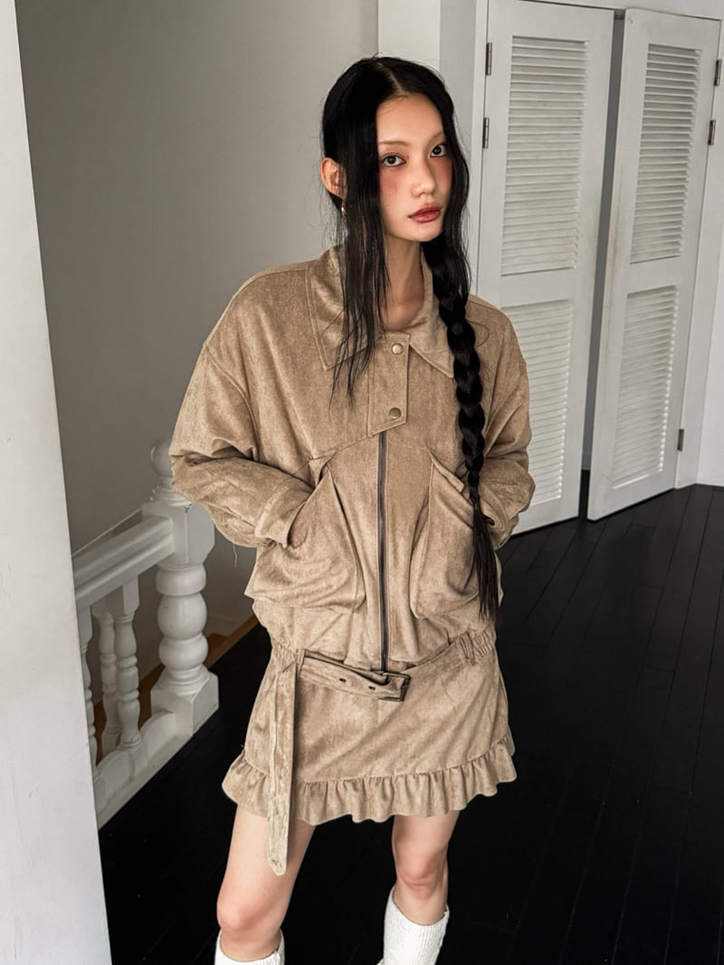 Foundation - Korean Women Fashion - #womensfashion - Bread Suede Set - 7