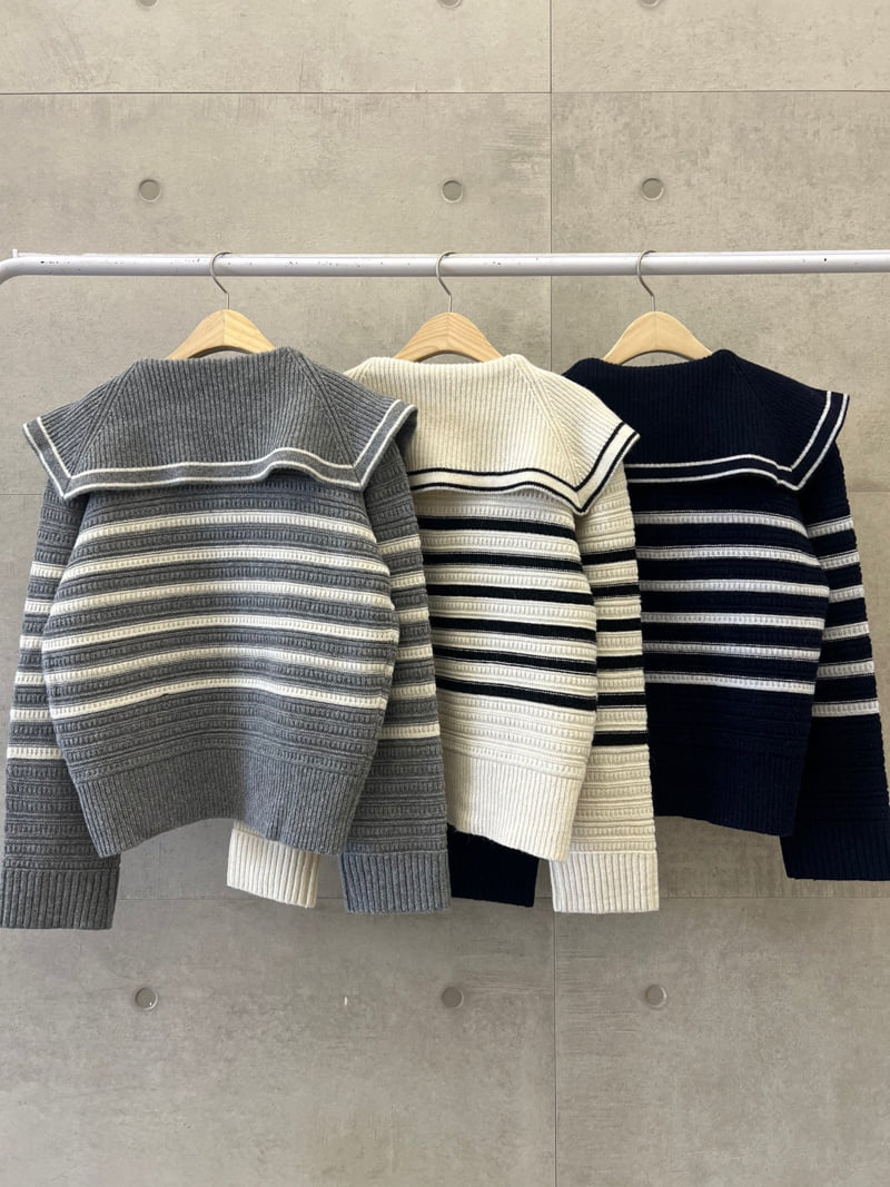 Foundation - Korean Women Fashion - #womensfashion - Urban Sailor Buckle Knit - 3
