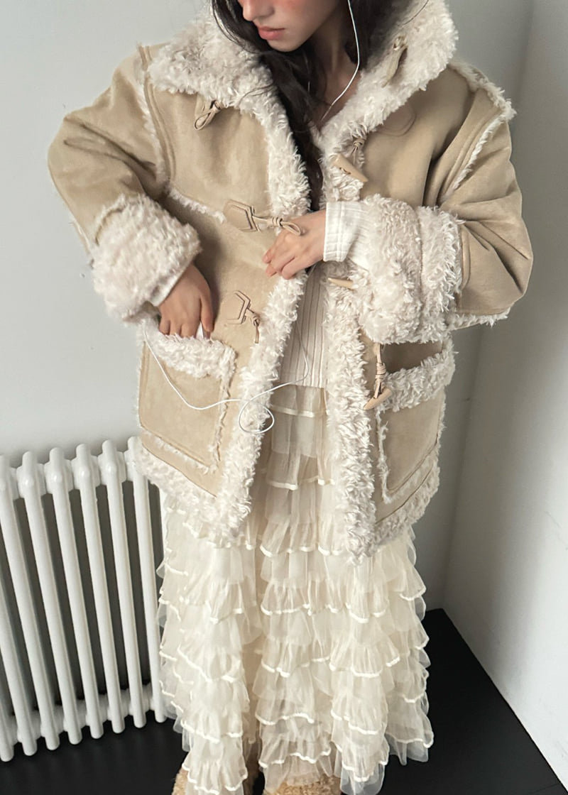 Foundation - Korean Women Fashion - #womensfashion - Hazel Reversible Shearling Jacket - 3