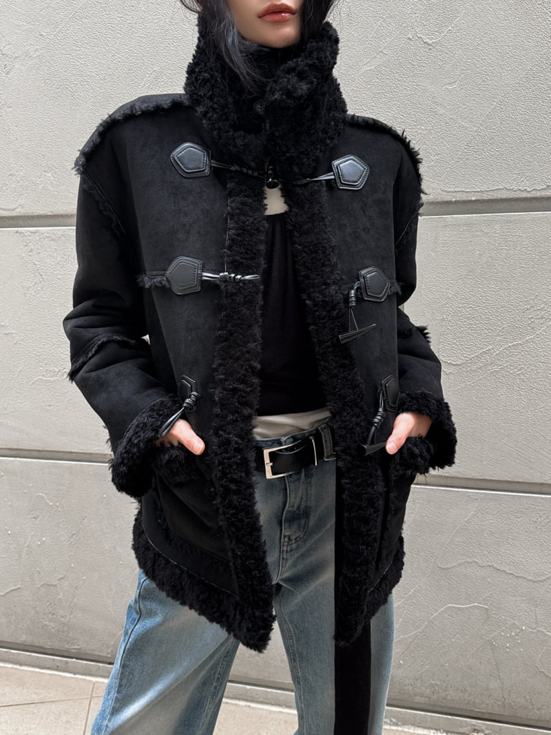 Foundation - Korean Women Fashion - #womensfashion - Hazel Reversible Shearling Jacket - 7