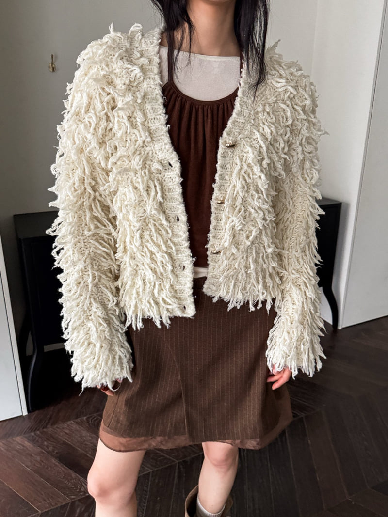 Foundation - Korean Women Fashion - #womensfashion - Pla Tassel Cardigan - 6