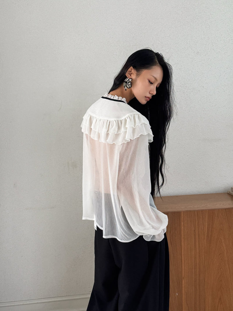 Foundation - Korean Women Fashion - #womensfashion - Sorbet Velvet Blouse - 12