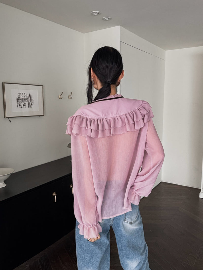 Foundation - Korean Women Fashion - #womensfashion - Sorbet Velvet Blouse - 6