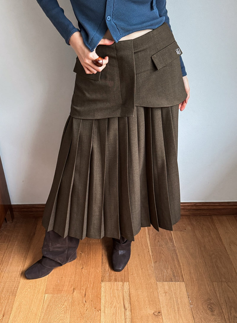 Foundation - Korean Women Fashion - #womensfashion - Phantom Pleated Skirt - 5