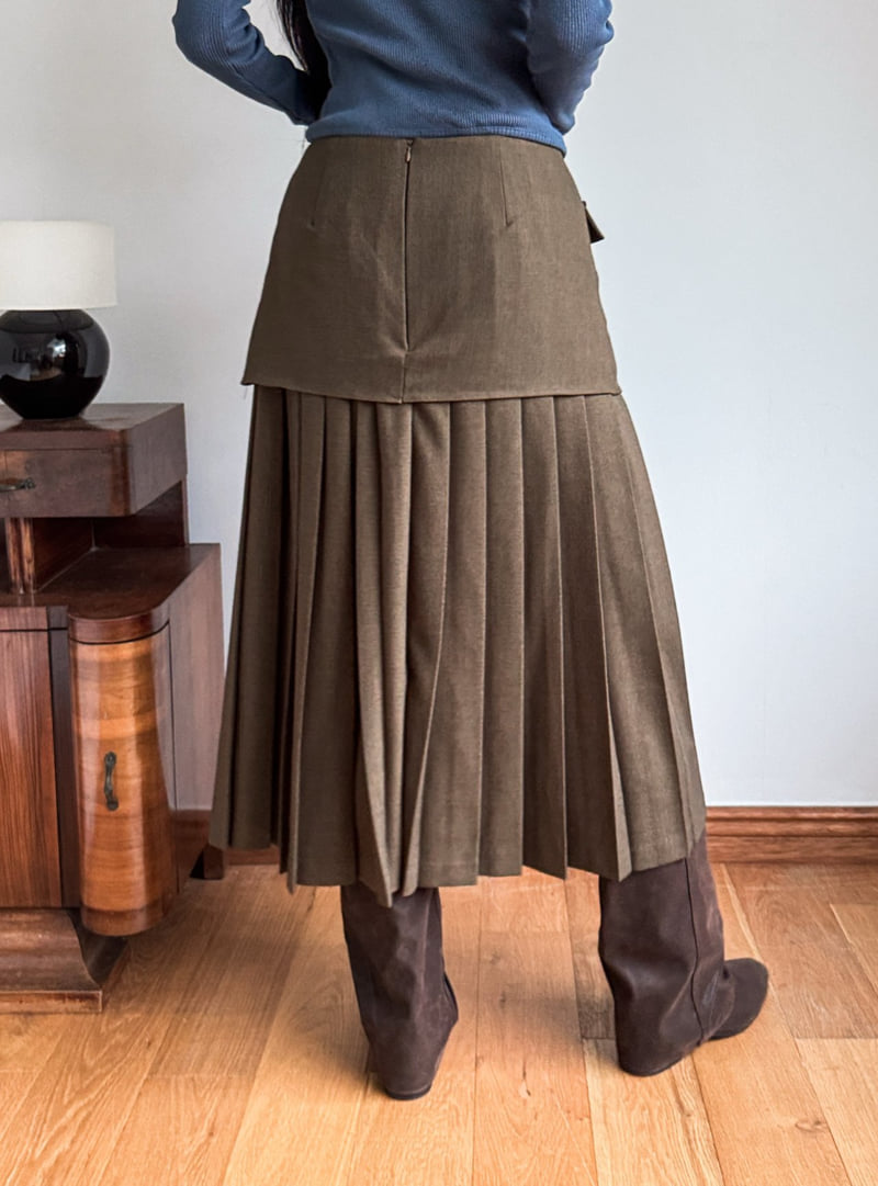 Foundation - Korean Women Fashion - #womensfashion - Phantom Pleated Skirt - 7
