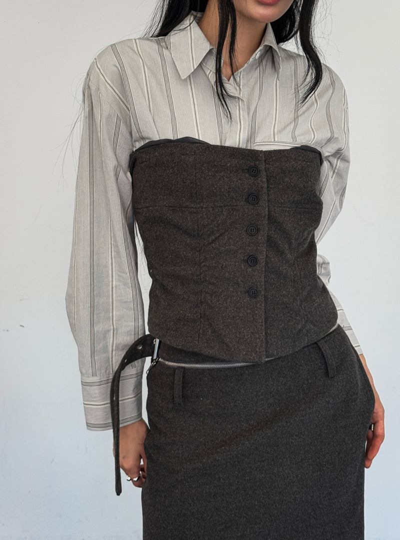 Foundation - Korean Women Fashion - #womensfashion - Lusk Shirring Smocked Top - 5