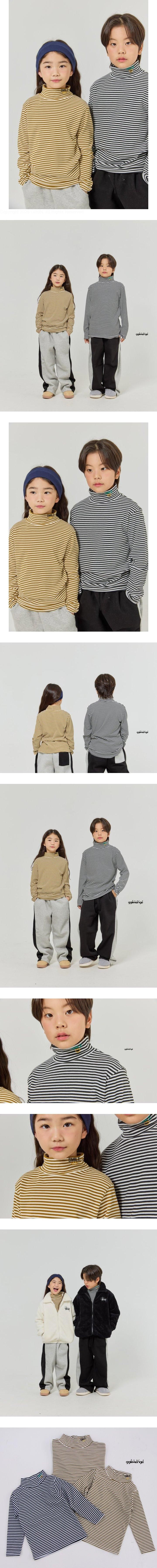 Ggomenge - Korean Children Fashion - #toddlerclothing - Smile Mock Neck Top