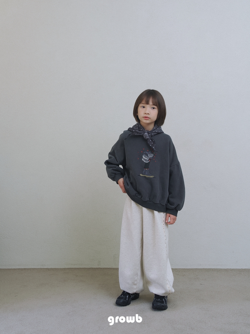 Grow B - Korean Children Fashion - #Kfashion4kids - Stud Jogger Pants - 12