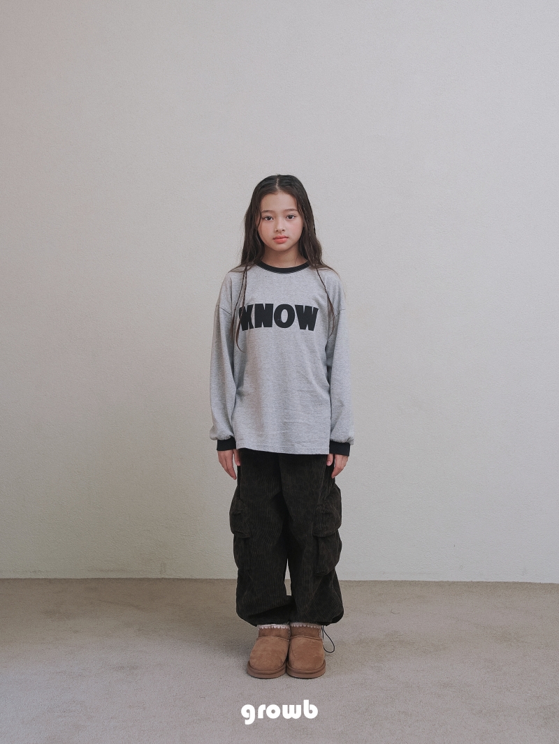 Grow B - Korean Children Fashion - #Kfashion4kids - Know Tee - 10