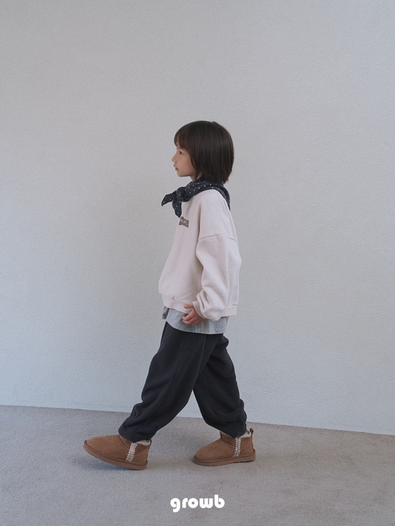 Grow B - Korean Children Fashion - #childofig - Fleece Baggy Pants - 7