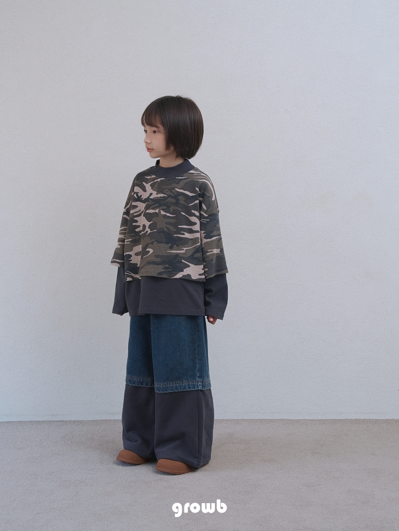 Grow B - Korean Children Fashion - #childofig - High Denim Pants - 5